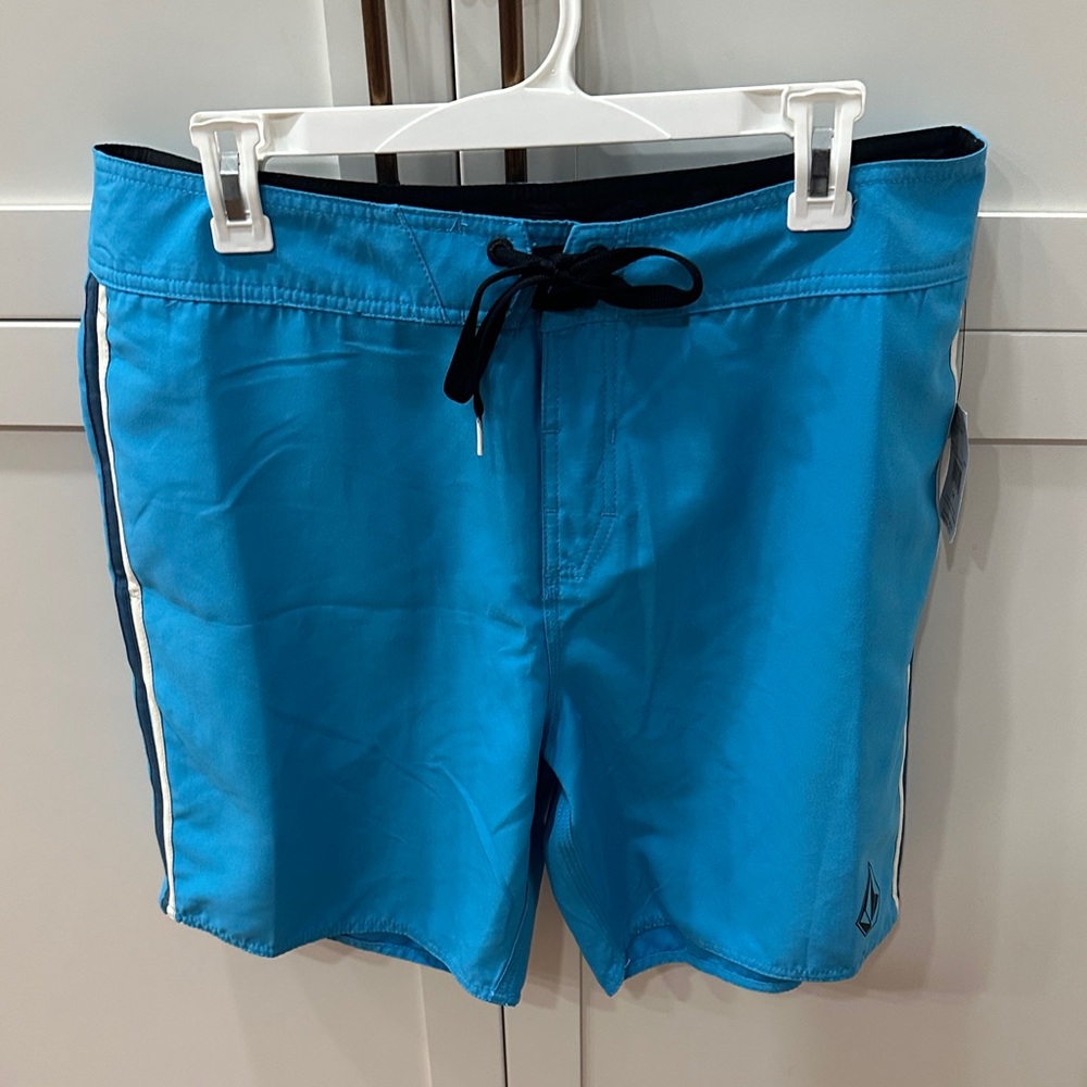 Volcom Men's Blue Swim Shorts size 34 NWT